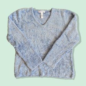 Baby Blue Chaus V-neck Sweater